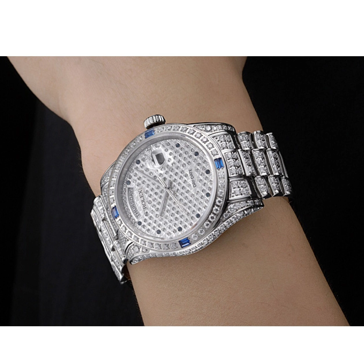 Good copy rolex watches Day-Date Rolex 621613 Diamonds-srl183 Swiss 0525